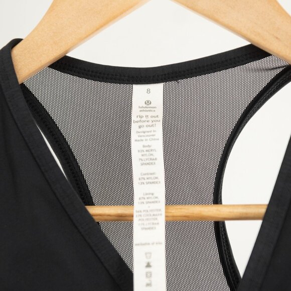 Lululemon Deep V Tank Black | 8 NWT - Picture 4 of 11